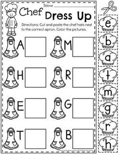 worksheet for beginning with the letter g and uppercase letters in black and white