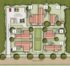 the site plan for an urban park