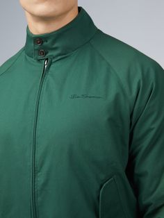 Signature Harrington Jacket - Green Check Shirts, Harrington Jacket, Gingham Shirt, Suits And Jackets, Chino Jeans, Jumper Shirt, Casual Trousers, Oxford Shirt, Green Jacket