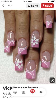 Nails Coral, Gold Ideas, Break Ideas, Beach Nail Designs, Finger Nail Art, Coral Design, Flower Nail Designs, Pink Nail Art