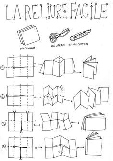 the instructions for how to make an origami book