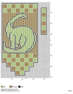 a cross stitch pattern with the letter g on it's side and an initial in the middle