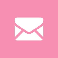 a pink background with an envelope on the bottom right hand corner and a white line in the middle