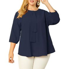 Refresh your wardrobe with this ladylike blouse. Round neck and ruffle detailing front for a statement feel. A lightweight, tops is perfect for those carefree days in spring and summer. Pair with pants and skirts to show your professional look. Dressing up for weekend, Daily Life, Work, etc. Please check your measurements to make sure the item fits before ordering. Measurement (in inches) International Size-------Chest Girth------Shoulder Width 1X-----------48 -------------------17 2X----------- Work Formal, Chiffon Tops Blouses, Plus Size Work, Chiffon Ruffle, Loose Blouse, Long Sleeves Coats, Lightweight Tops, Chiffon Blouse, Plus Size Tops