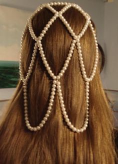 Hair Nets, Hair Net, Pearl Hair, Mode Inspo, 가을 패션, Headdress, Hair Jewelry, Headpiece