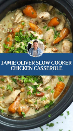 Jamie Oliver Slow Cooker Chicken Casserole Jamie Oliver Slow Cooker Recipes, Slow Cooker Whole Chicken Recipes, 30min Meals, Jamie Oliver Chicken, Slow Cooker Chicken Casserole, Slow Cooker Chicken Curry, Creamy Mustard Sauce, African Foods, Chicken Crispy