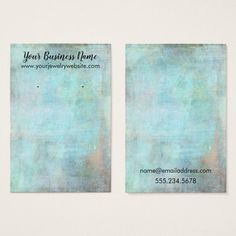 two business cards sitting on top of each other with the words, your business home