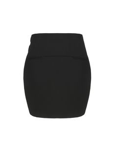 Indulge in the lovely texture of our Dionne Skirt, made out of luxurious wool. The two rounded buckles on the upper waist side serve as both delicate embellishments and harmonious complements to the design, creating a cohesive and elegant look. Versatile and chic, this high waist skirt embodies understated sophistication. Whether paired with the matching Dionne Blazer for a coordinated ensemble or styled as a standalone fashion statement, it effortlessly reflects the wearer's impeccable taste an Elegant Lined Skirt For Semi-formal Occasions, Elegant Workwear Mini Skirt, Tailored Elegant Skirt For Office, Elegant Tailored Skirt For Office, Elegant Tailored Black Skirt, Chic Tailored Skirt For Formal Occasions, Elegant Tailored Mini Skirt For Formal Occasions, Elegant Tailored Mini Skirt, Elegant Pencil Mini Skirt For Work