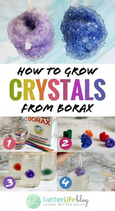 how to grow crystals from borax