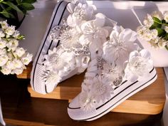 Platfomr sneakers, Wedding Sneakers, Bridal Sneakers, Wedding sneakers for bride, flower sneakers, wedding flat shoes, white seakers woman, woman sneakers, bridal flat shoes Please measure the sole of your feet to make sure that the size will fit. They fit one size smaller than usually. Welcome to my shop, we are specialised in selling extravagant high quality apparel and clothing for woman. Looking for the perfect pair of bridal shoes that offer comfort and style? Look no further than our colle Wedding Sneakers For Bride, Bridal Sneakers, Butterfly Shoes, Wedding Sneakers, Bridal Flats, Bridal Shoes Flats, Wedding Shoes Flats, Wedge Loafers, Wedding Flats