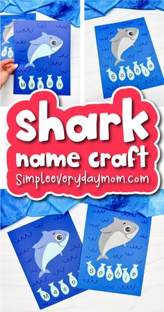 shark name craft for kids to make