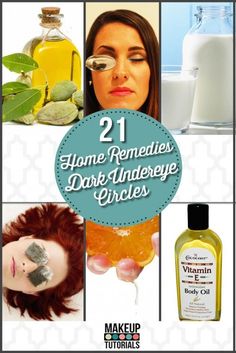 21 Home Remedies For Dark Under Eye Circles | DIY Homemade Natural Treatment For Dark Under Eye By Makeup Tutorials http://makeuptutorials.com/makeup-tutorials-21-home-remedies-for-dark-under-eye-circles/ For Dark Circles Under Eyes, Remedies For Dark Circles, Dark Under Eye Circles, Dark Circle Remedies, Under Eye Circles, Eye Wrinkle Cream, Under Eyes, Dark Circles Under Eyes, Dark Under Eye