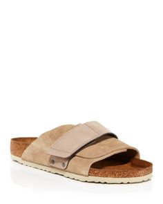 Birkenstock Men's Kyoto Slip On Strap Sandals Birkenstock Kyoto, Birkenstock Men, Double Strap Sandals, Beige Brown, Mens Sandals, Sandal Espadrille, Strap Sandals, Slide Sandals, Flat Sandals