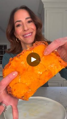 158K views · 21K reactions | This 2 ingredient gluten-free sweet potato wrap could not be easier to make. A traditional tortilla wrap has 34g of net carbs, this wrap has approximately 10g. #flyeaglesfly 

Gluten-Free Sweet Potato Wrap 
(Makes 1 Wrap)
-20 thin raw sweet potato slices (approximately ⅓ a medium-sized sweet potato)
-⅓ cup shredded cheddar cheese

High Protein Buffalo Chicken
(Enough To Fill 4 Wraps)
-¼ cup Buffalo sauce, I used Mike’s Red Hot Buffalo Sauce
-⅓ cup Greek yogurt
-¼ cup sour cream
-¼ cup ranch dressing-
-2 tbsp blue cheese
-3 cups rotisserie chicken

Additional Ingredients:
-3 scallions sliced(optional)
-¼ cup crispy onions (optional)

Preheat the oven to 400F

Place the sweet potato slice onto a parchment lined baking sheet. Form a 4 by 5 rectangle overlapping th