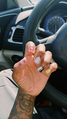 Gel Nail Designs For Men, Valentines Day Nails Men, Nail Designs Masculine, Buff And Shine Nails For Men With Art, Tomboy Nails Ideas Short, Nails Designs For Men, Reversible Tattoos