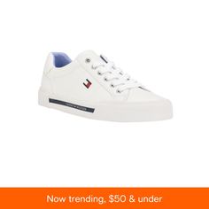 in stock Tommy Hilfiger Women, Casual Lace, Sneakers Online, Slip On Sneakers, Sneakers White, Lifestyle Brands, American Style, Womens Sneakers, Shoes Flats