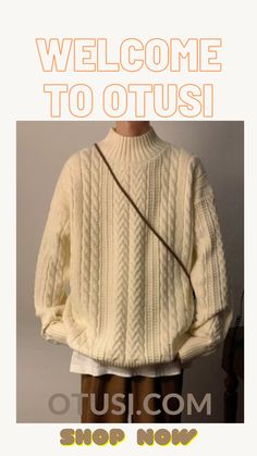 OTUSI YDS Vintage Pullover Knit Sweater Vintage Pullover, Vintage Pullovers, Knitted Pullover Sweaters, Sweater Pattern, Knit Sweater, Knitted Sweaters, Knitting, Quick Saves