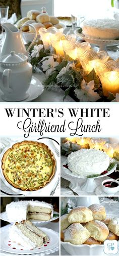 winter's white girlfriend lunch is perfect for the holiday season, and so are some delicious desserts