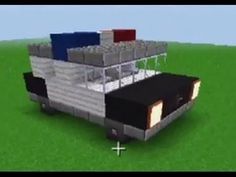 an image of a truck made out of legos in minecraft video game style