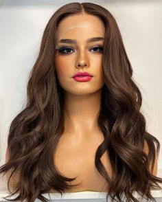 Wigs Length: Long Hair Density:180% density Feature: Daily Use Texture: Wave Cap Size: Small cap, medium cap (default) and Large cap are available (please leave a message) Order processed within 3-5 business days,Then shipped Them. Return policy general order 1. After you receive it and before you open the wig, you can return it to us in 2 days to  get 100% refund for your hair but the return shipping cost buyers support; 2. After you open the package and wig but before you use it, if you find a Chocolate Brown Hair, Human Wigs, Brazilian Remy Hair, Hair Density, Body Wave, Remy Hair, Lace Front, Brown Hair, Lace Front Wigs