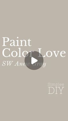 the words paint color love are shown in black and white on a light gray background