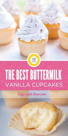 the best buttermilk vanilla cupcakes recipe