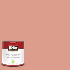 the behr paint is light brown and it has a black handle on top of it