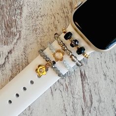 These super cute watch band accessories are suitable for Most Silicone band/leather bands. Designed as a loop ring that slides easily on your watch bands.( Compatible with Apple Watch Silicone Band suitable all Apple series 1-10 & SE, Samsung, & Versa Watch Bands. Cute Decorative Ring compatible for most Watch Bands suitable for Samsung Galaxy Watch5, Galaxy Watch4, 40mm 44mm/Classic 42mm 46mm, Galaxy Watch 3 41mm, Galaxy Watch5, Galaxy Watch4, 2mm, Samsung Watch Active 40mm/Active 2 40mm 42mm. Trendy Adjustable Watch Band With Extender, Apple Watch Silicone Band, Samsung Watch, Band Accessories, Cute Watches, Daisy Charm, House Furniture, Metal Ornament, Silicon Bands