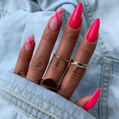 Almond Nails Designs Summer, Book Nails, Almond Nails Pink, Almond Acrylic Nails Designs, Acrylic Nails Almond Shape, Long Almond Nails, Short Almond Nails