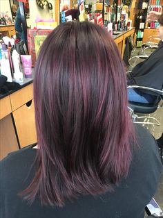 Cute Subtle Hair Dye Ideas, 2023 Dyed Hair, Dyed Hair Ideas For Dark Brown Hair, Bergandi Color Hair, Hair Highlights Different Colors, Hair Inspo Color Highlights, Pink Highlights In Brown Hair Straight, Brown Hair Colored Highlights, Brunette Hair With Color Highlights