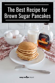 the best recipe for brown sugar pancakes