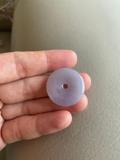 🌈 Jadeite Jade Donut Pendant, Light Lavender 🌷 Untreated Natural Jadeite/ Grade A Jade 🌷 Certified : YES 🌷 Jade from Myanmar/ Burma 🌷 Dimensions : ~ 25.7 x 25.7 x 4.9 mm 🌷 Color : Light Lavender 🌷 Free standard shipping from Hong Kong with tracking included 🌷 Take approximately 7-21 days to arrive worldwide Lavender Green, Jade Bangle, Burmese, Jade Pendant, Jade Beads, Parent Gifts, Donuts, Jade, Gemstone Jewelry