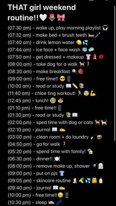 #fyp #viral #routine #aesthetic #weekend #weekendroutine Clean Morning Routine, School Weekend Routine, Morning Routine For The Weekend, Morning Routine Aesthetic Weekend, Glow Up Weekend, Preppy Morning Routine Weekend, It Girl Summer Routine, Perfect Weekend Morning Routine, Weekend Morning Routine List