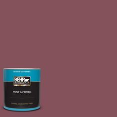 the behr paint color is brown and has a purple tint on top of it