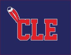 the cle logo is shown on a blue background with red and white letters that read cle