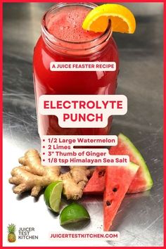 Homemade Electrolyte Drink, Hydrating Drinks, Juicer Recipes, Healthy Drinks Smoothies