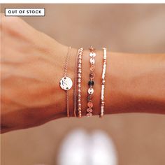 Pack Includes: - Aspyn Seed Bead - Rose Gold Mini Coin Bracelet - Rose Gold Chain & Seed Bead - Aspyn Chain Bracelet - Rose Gold "P" Charm - Chords Adjustable From 2"-5" In Diameter - Link Chain: 6.5" Long With 1" Extension - Medallion: 13mm (Diameter) - Coins: 5mm (Diameter) - Because Jewelry Products Are Handcrafted By Artisans, Dimensions May Vary From Piece To Piece Brand New, Never Worn, Do Not Have The Tag Anymore Though. Grab This Bracelet Pack As It’s Currently Sold Out Everywhere! Any Q Huge Wedding Rings, Jewelry Pura Vida, Aspyn Ovard, Pura Vida Jewelry, Bracelet Stacks, Cute Bracelet, Daisy Charm, Pura Vida Bracelets, Coin Bracelet