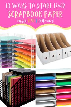 the top ten ways to store 12x12 scrapbook paper