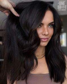 Black Coffee Hair Color, Dark Brown Hair Rich, Warm Hair Color, Black Brown Hair, Girl Hair Colors