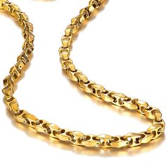 PRICES MAY VARY. CAREFULLY SIZED At 22 inches in length and 0.6 centimeters thick, this necklace is relatively lightweight and won't drag down your shirt ✔ GET THE APPEAL OF GOLD AT A FRACTION OF THE COST If you love the elegant appeal that gold jewelry provides but do not love the idea of paying a ridiculous price for it, this necklace is perfect for you ✔ MADE WITH ONE OF THE STRONGEST METALS IN THE WORLD Tungsten is made to last so that you can get the most wear possible out of your purchase Silver Link Necklace, Urban Jewelry, Not Love, Broken Chain, Jewelry Unique, Gold Plated Chains, Link Necklace, Chain Link Necklace, Necklace Chain