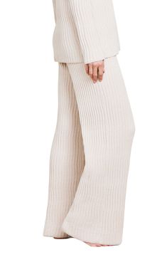 With a drapey wide-leg fit and signature CozyChic softness, these dimensional wave-ribbed lounge pants will become your day-to-night essential. 29 1/2" inseam; 11" leg opening; 11" front rise; 14" back rise (size Medium) Elastic waist 71% nylon, 29% viscose Machine wash, tumble dry Imported Fall Ribbed Wide-leg Bottoms, Stretch Ribbed Wide Leg Pants, Wide Leg Bottoms With Soft Texture, Trendy Wide Leg Pants For Winter Loungewear, Soft Texture Wide Leg Bottoms, Ribbed Wide Leg Pants For Fall, High-waisted Ribbed Wide Leg Pants For Fall, Solid Wide Leg Ribbed Pants, Solid Ribbed Wide Leg Pants