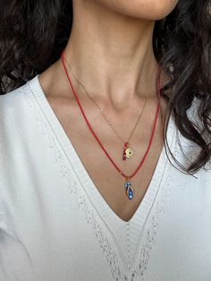 Hello, Welcome to my store ✨ If you have any questions, please contact me, i will be very happy to help you. You may want to take a look this important informations below ! ✨Mimimal collection materials are 925K good quality silver & natural gemstones & Glass Beads and very good quality rope.  ✨All options of Plate Necklace contains red string amulet, this is removable so you can use with any of your chains, bracelets, earrings.   ✨If you cannot find the size you are looking for, you can write t Red Amulet Pendant Jewelry, Personalized Red Sterling Silver Necklace, Red Sterling Silver Pendant Charm Necklace, Red Pendant Charm Necklace, Red Amulet Style Round Pendant Jewelry, Red Amulet Pendant, Red Charms Necklace With Round Pendant, Red Charm Necklaces For Good Luck, Red Charms Round Pendant Necklace