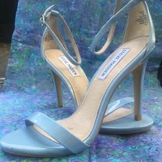 Light Blue, Size 7, Never Worn,Heel Is 4 Inches Steve Madden Shoes, Shoes Women Heels, Steve Madden, Shoes Heels, Color Blue, Light Blue, Size 7, Buy And Sell, Women Shoes