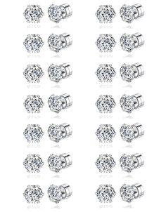 PRICES MAY VARY. QUALITY MATERIAL:AAA Cubic Zirconia,Stainless Steel,Magnet,Long-term Color Retention,Not Easy to Rustor Break,Safe to Use,Come With Good Coating,Delicate and Beautiful,Environmental and Healthy to Wear Can be Used For a Long Time SUITABLE SIZE:14 Pairs Magnetic Stud Earrings Set in 4MM 6MM Diameter,4MM 6MM CubicZirconia with 3MM 5MM Magnetic,Each Set of Earrings Comes With Magnetic,If you feel Wear One Piece Magnetic Disc is Not Strong,You Could Add Another or More Pieces on You Clip On Earrings Studs, Magnetic Earrings Studs, Fake Earrings, Magnetic Earrings, Costumes Ideas, Kinds Of Clothes, Men Earrings, Earrings Stud, Earring Jewelry