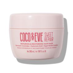 Repair and strengthen hair with the Coco & Eve Sweet Repair Mask, a hair treatment that works to leave hair looking smoother and healthier. Coco Eve Hair Mask, Coco And Eve Hair Mask, Coco And Eve Hair, Coco And Eve, Rid Of Frizzy Hair, Frizzy Hair Remedies, Ching Chong, 2025 Aesthetic, Coco Eve