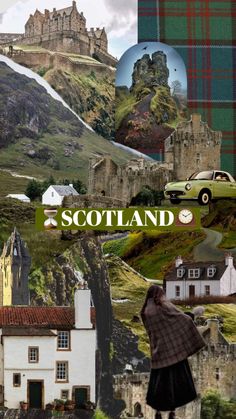 a collage of pictures with the words scotland