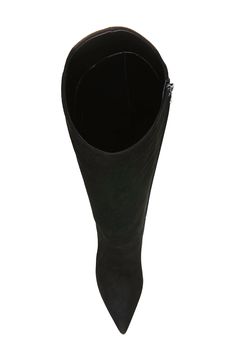 Striking with a straightforward elegance, this knee-high boot is a simple yet bold addition to any of your looks. 3 3/4" (95mm) heel 15 1/2" shaft; 15" regular calf circumference 15 1/2" shaft; 16" wide calf circumference Leather upper, lining, and sole Imported Classic Black Knee-high Boots With High Shaft, Classic Black Knee-length Boots, Black Knee-length Formal Boots, Formal Black Knee-length Boots, Wide Calf Knee-high Heeled Boots With Suede Lining, Wide Calf, Veronica Beard, Leather Working, Stiletto Heel