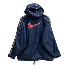 Code : p/550 Vintage Nike Swoosh Navy Unisex Windbreaker Hoodie Large Nike Center Zipper Front Nike Swoosh Puffer Hoodie Jacket Embroidered Logo Jumper Size on Tag : L Details Measurement  Arm Pit to Arm Pit : 27"inches Back Collar to Hem : 29"inches Condition :  Great Vintage Condition(Used Clothing).No Holes And No Stain.Please refer pictures detail.‼️ Puffer Hoodie, Vintage Nike Jacket, Vintage Nike Windbreaker, Center Logo, Navy Hoodie, 90s Nike, Mens Windbreaker, Vintage Windbreaker, Nike Windbreaker