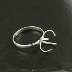 925 Sterling Silver Round Prong Ring, Plain Prong Cup Round Open Blank Ring, Setting For Making Ring 5 mm To 20 mm, DIY Jewelry Supplies Vacation Crafts, Making Ring, Prong Ring, Ring Settings, Bezel Ring, Stone Setting, Ring Setting, Unique Ring, Bijoux Diy