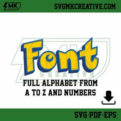 POKEMON FONT Vector Alphabet, Personalized Logo, Custom Decor, Printable Decor, Kids Bedroom Decor, Blog Design, Silhouette Projects, How To Make Tshirts, Eps Vector